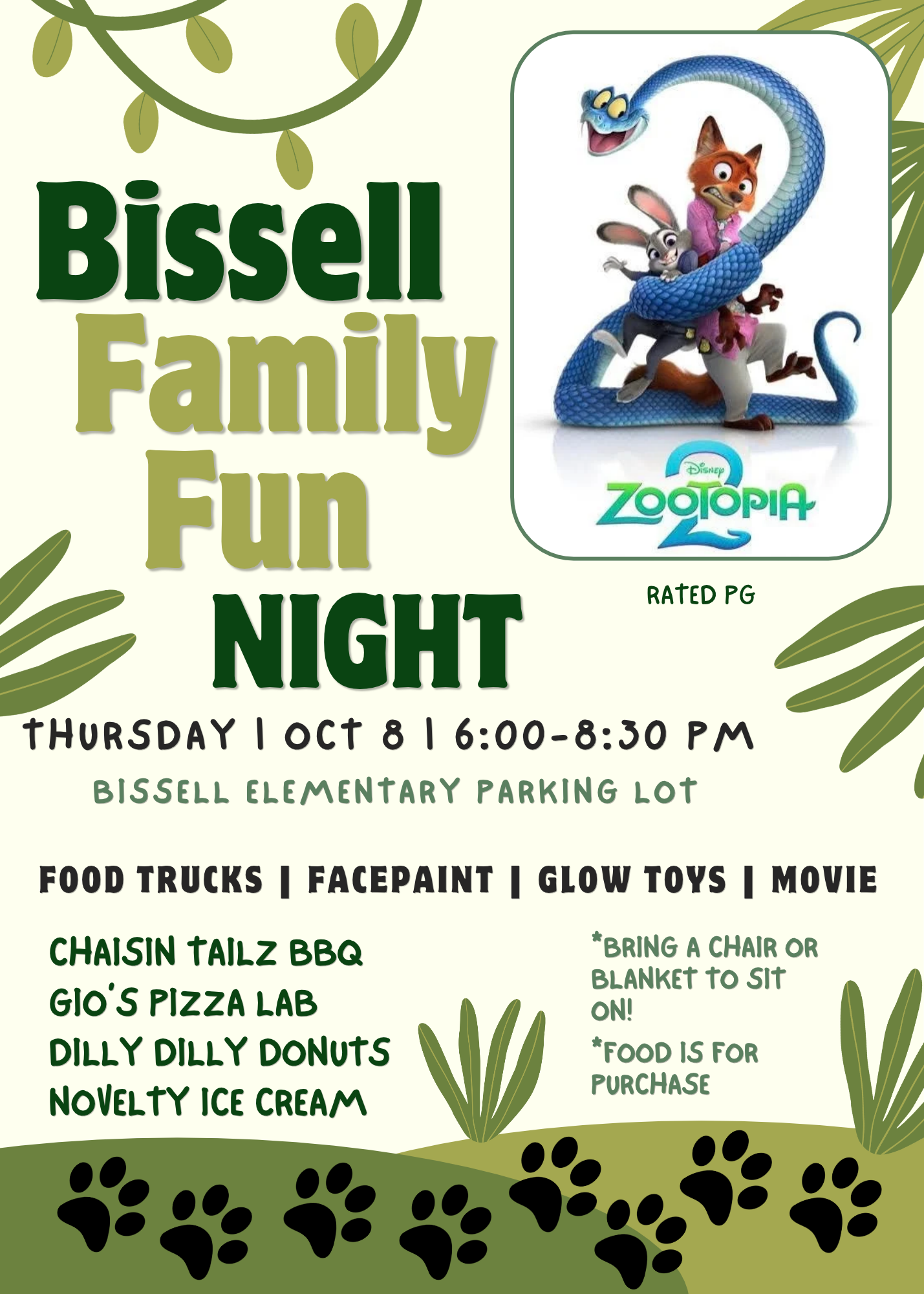 Bissell Family Fun Night! - Thursday, October 8th