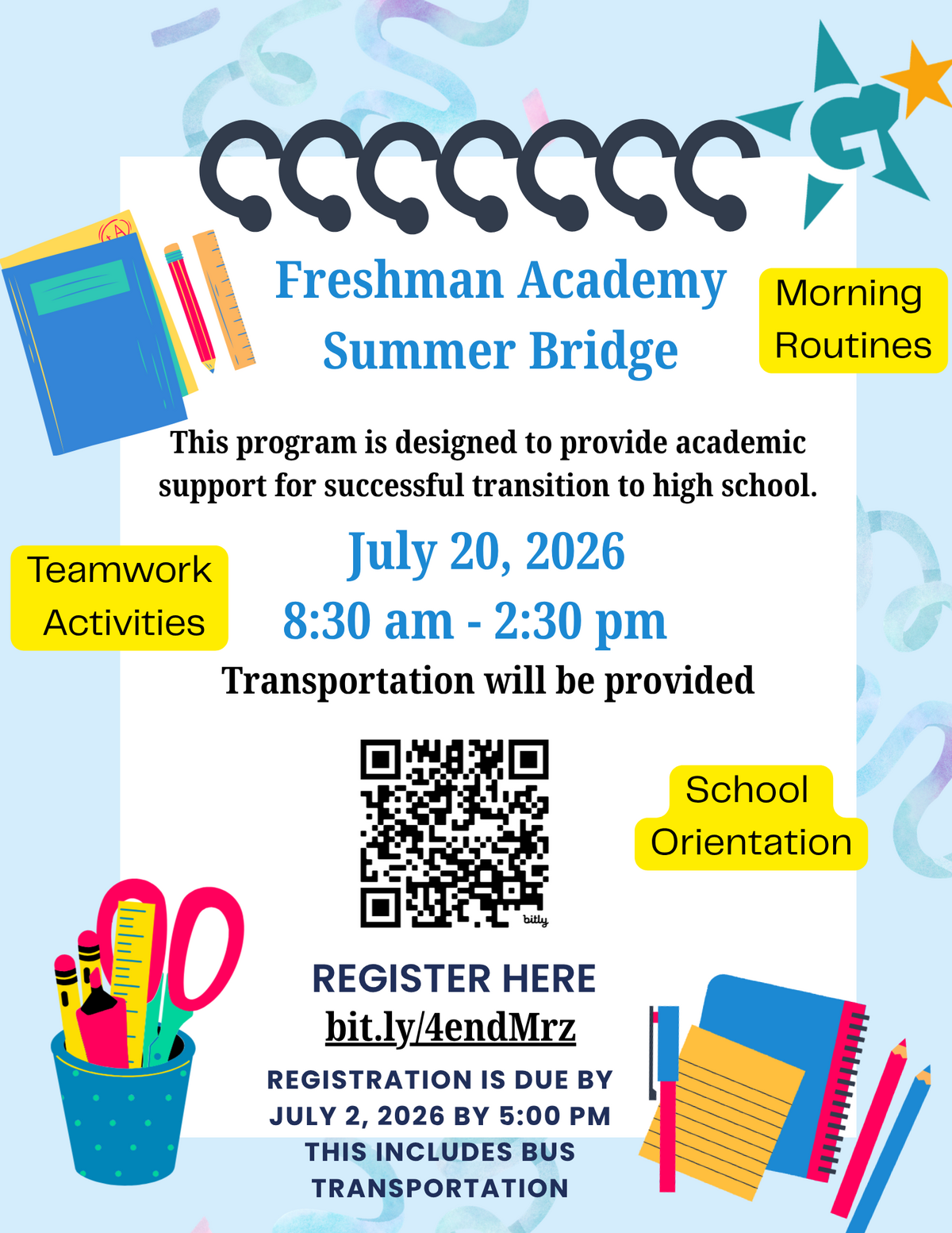 Freshman Academy! 