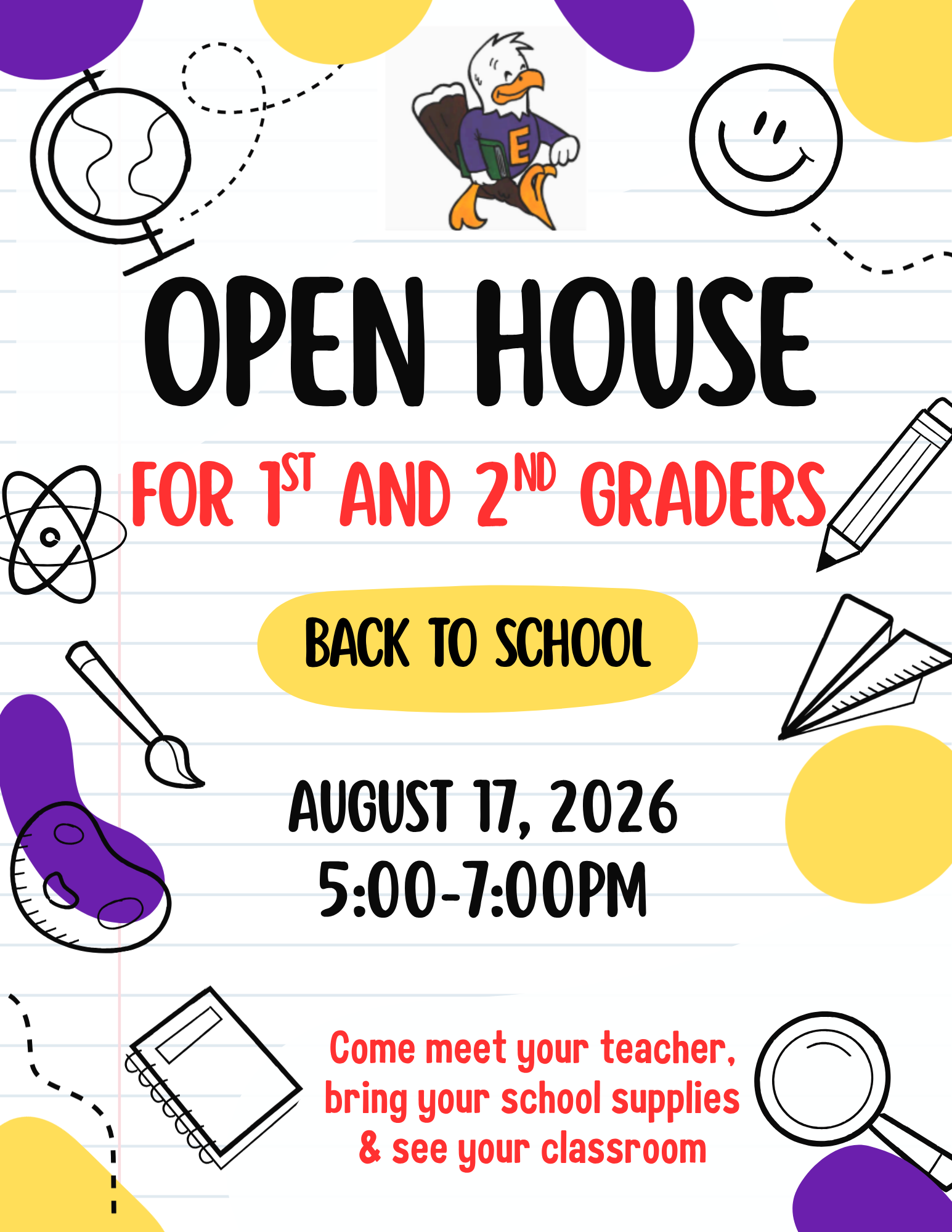 1st and 2nd Grade Open House