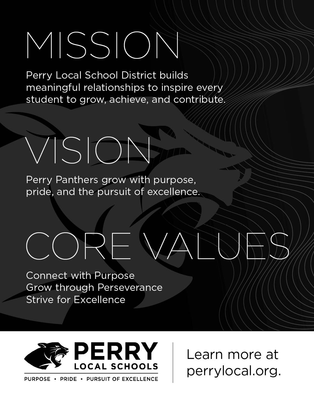 PLSD Mission, Vision and Core Values