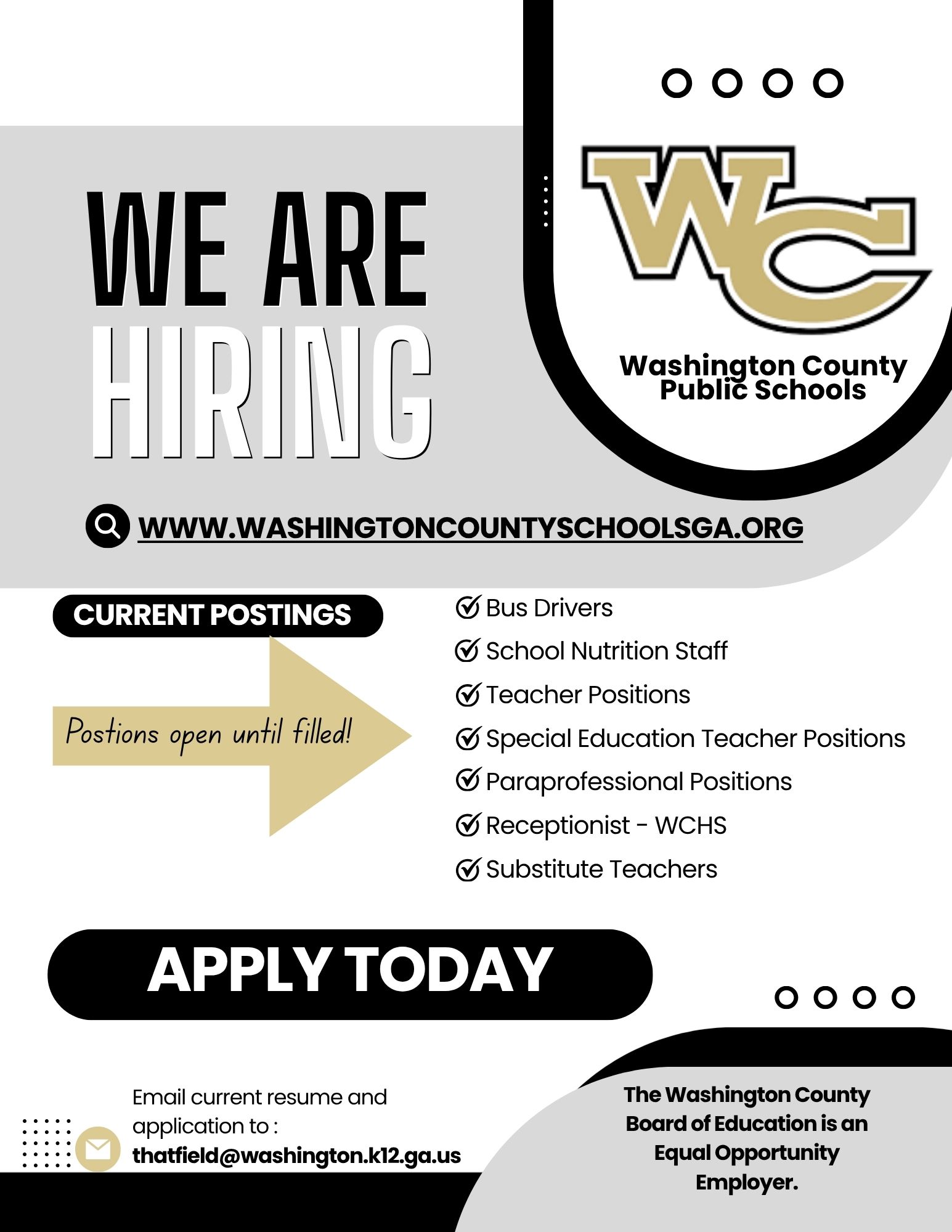 Now Hiring! 
