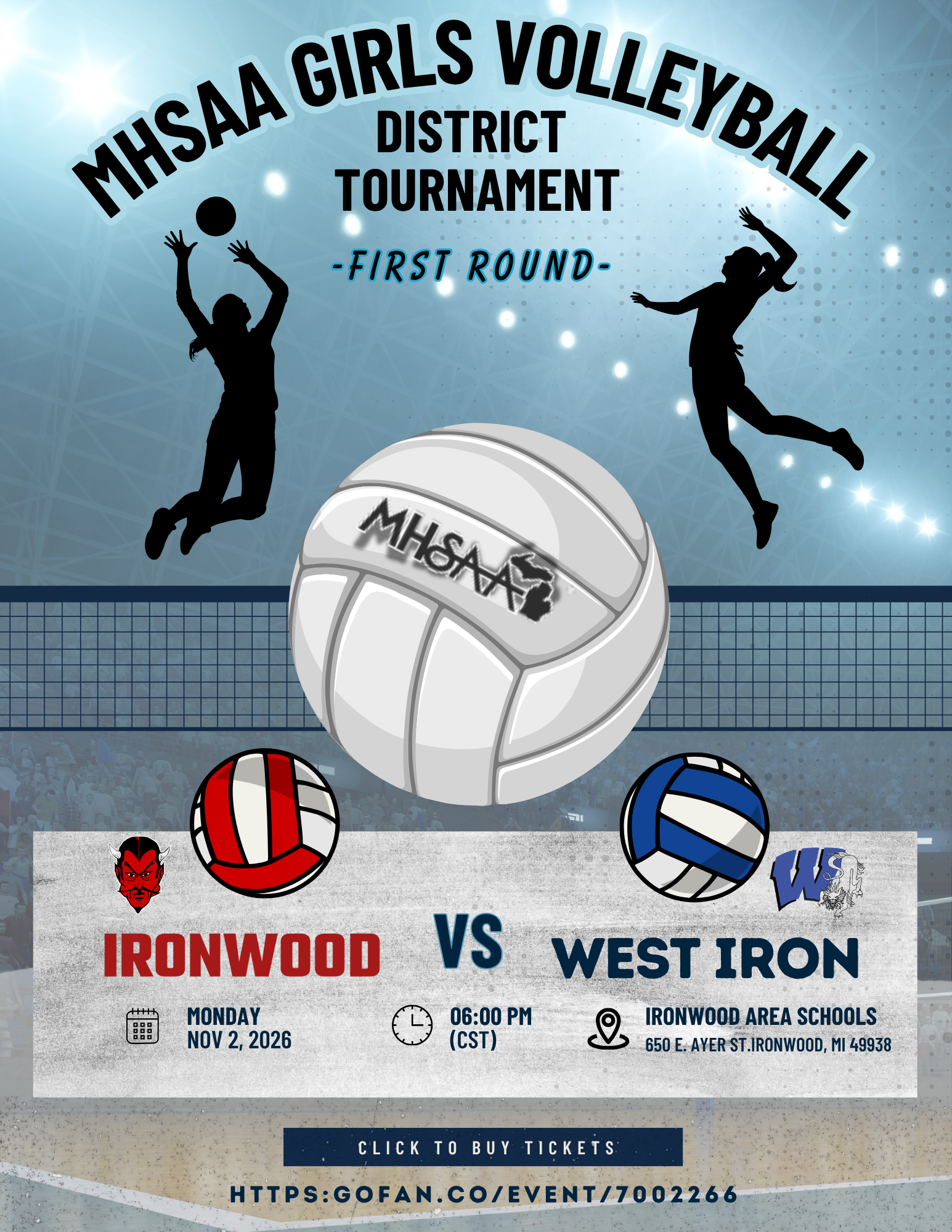 District Volleyball Tournament November 2nd! Go WYKONS!