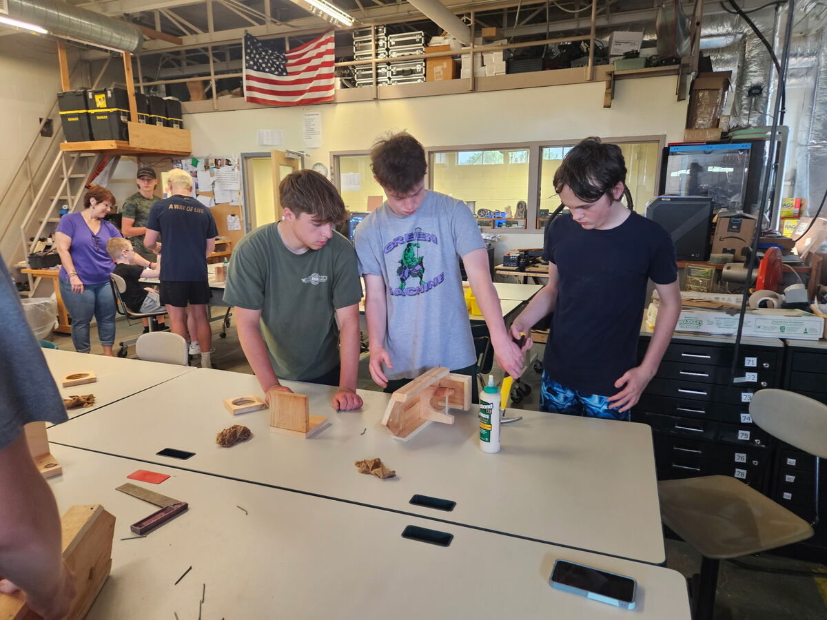 Tech club wraps bird feeder project