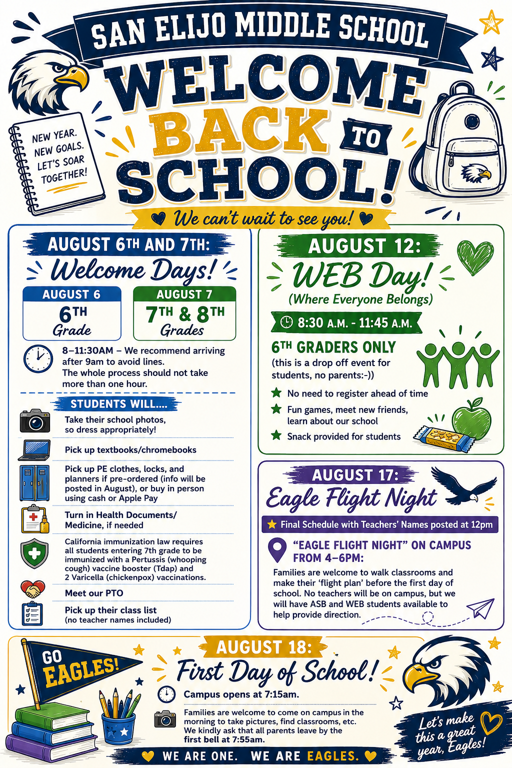 Welcome Back To School Information 