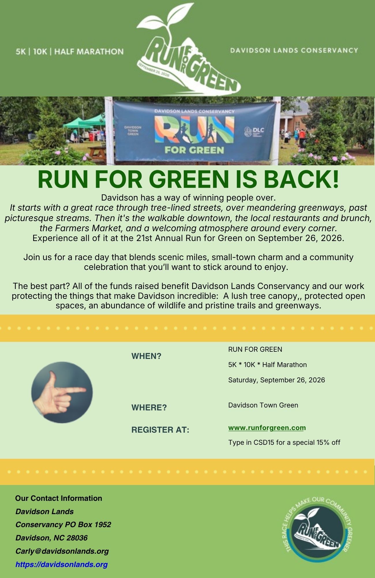 Support the trees of DAVIDSON!