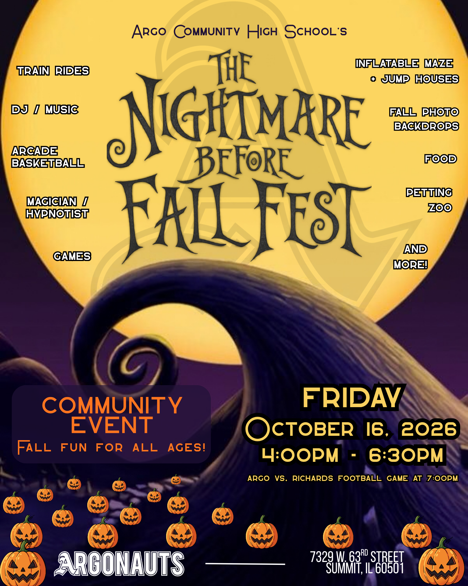 Argo Community High School The Nightmare Before Fall Fest