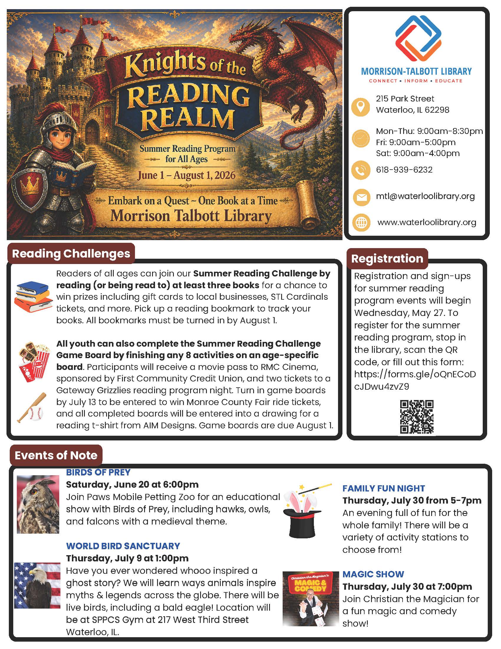 Summer Reading & Family Fun Opportunities