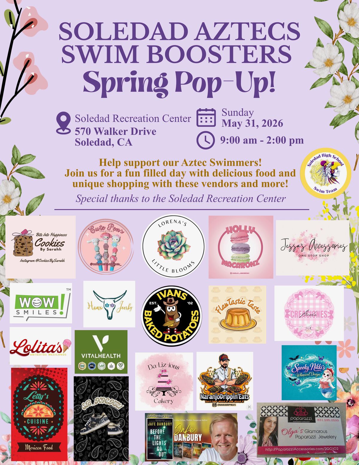 Aztecs Swim Boosters Spring Pop-Up! 