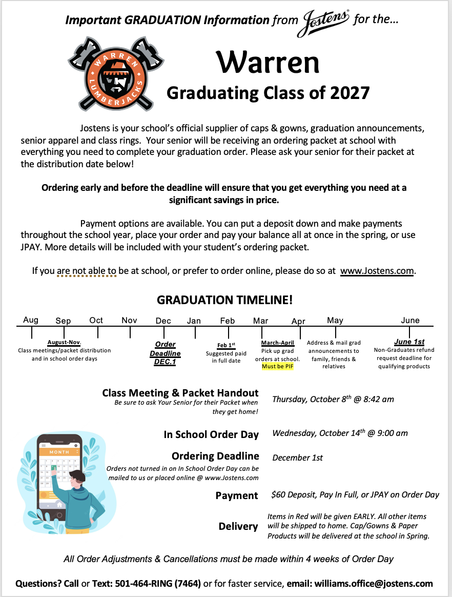 WHS: Class of 2027 information