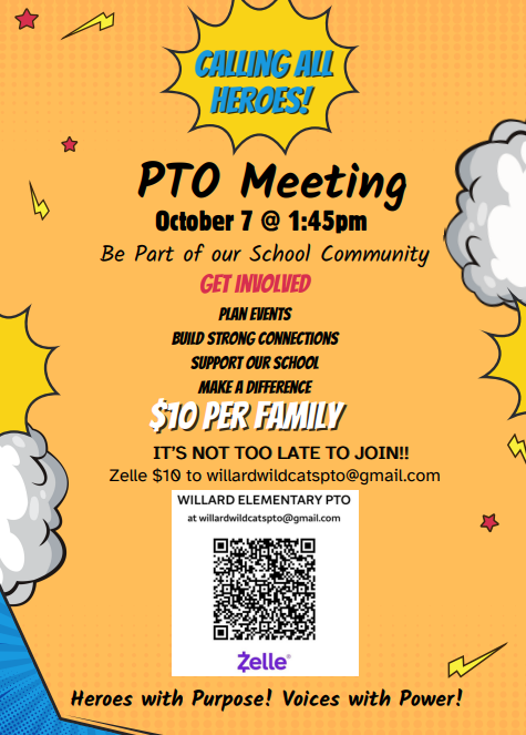PTO Meeting - Wednesday, Oct 7th @ 1:45pm