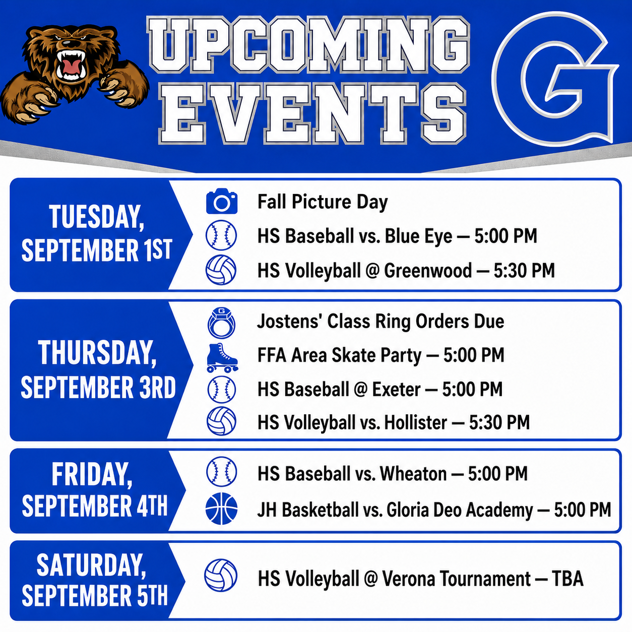 This Week at Galena High School