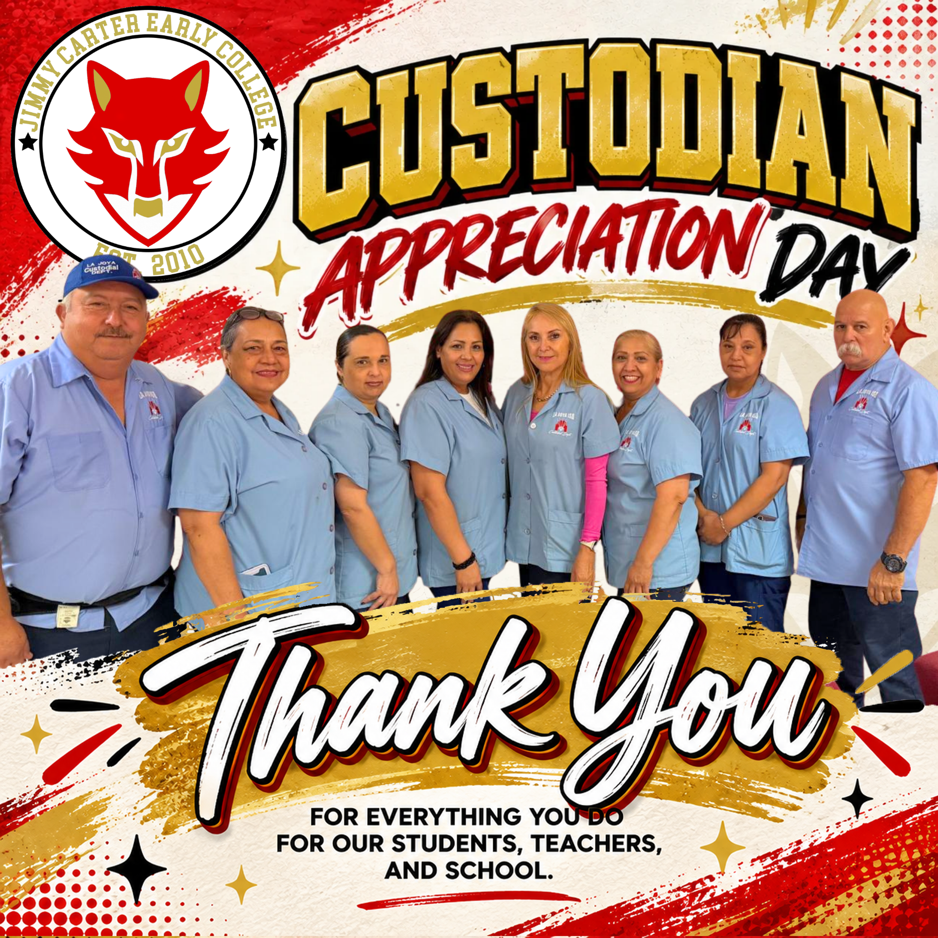 Happy Custodian Appreciation Day! ❤️💛