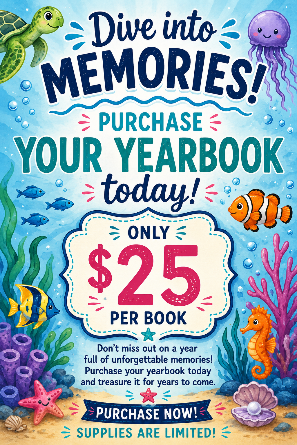 Yearbooks 2025-2026 and 2026-2027 yearbooks for sale