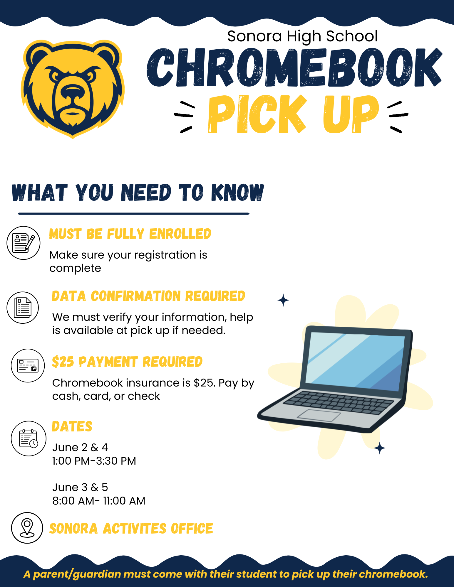 Incoming Freshman Chromebook Pick-Up – Summer 2026