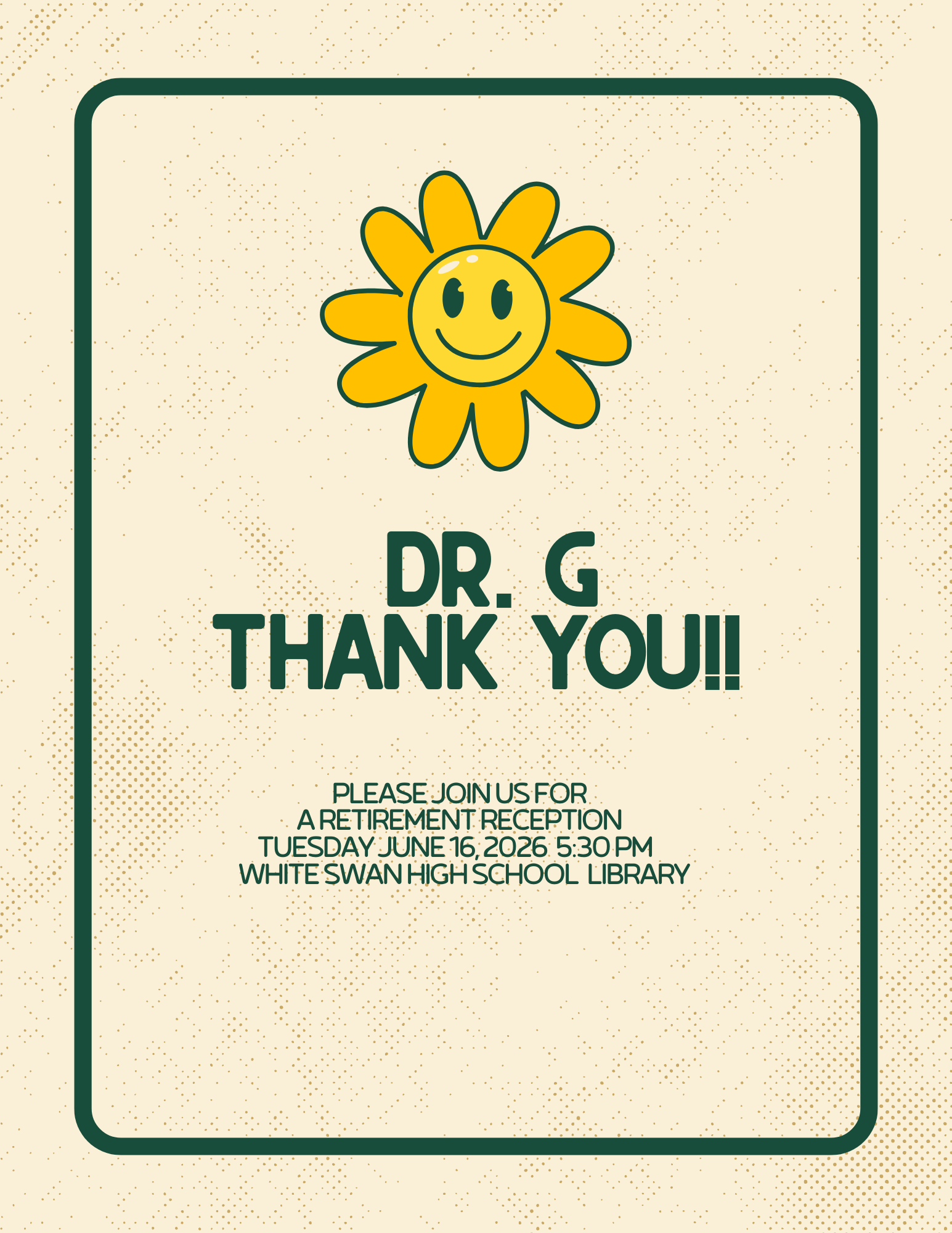 Retirement Reception for Dr. Guaglianone