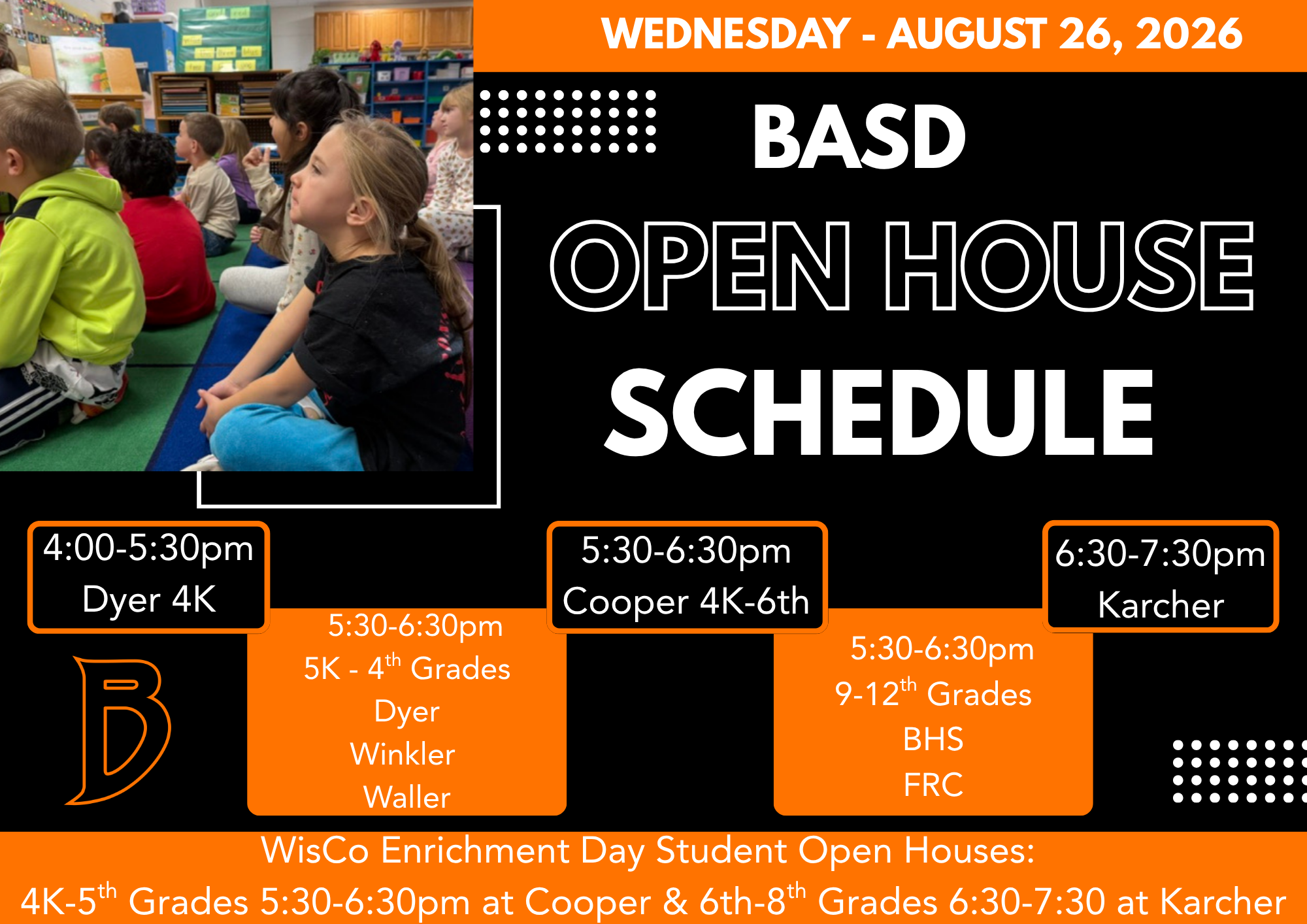 🏫 Open House is coming up! 🎉