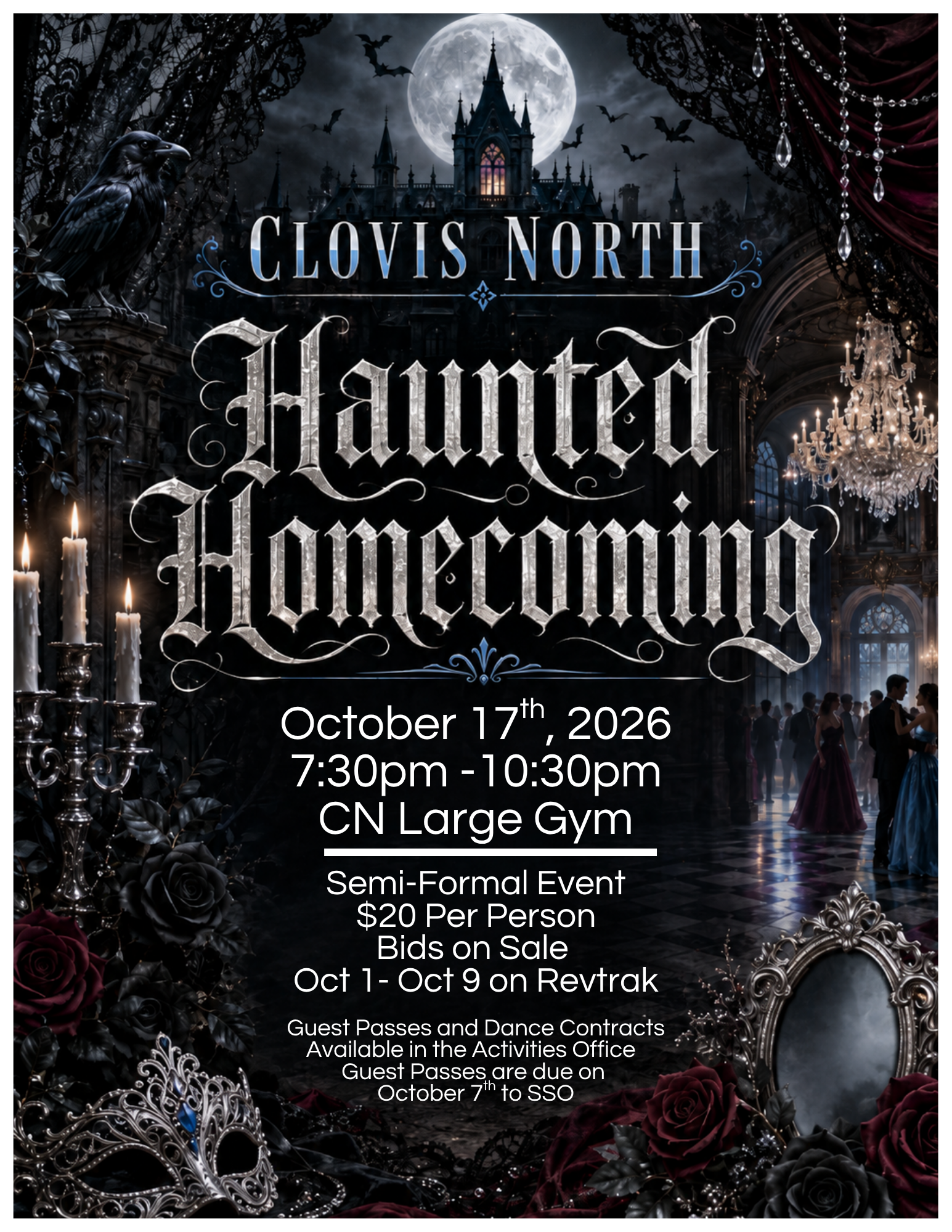 Haunted Homecoming Dance Tickets on Sale October 1st