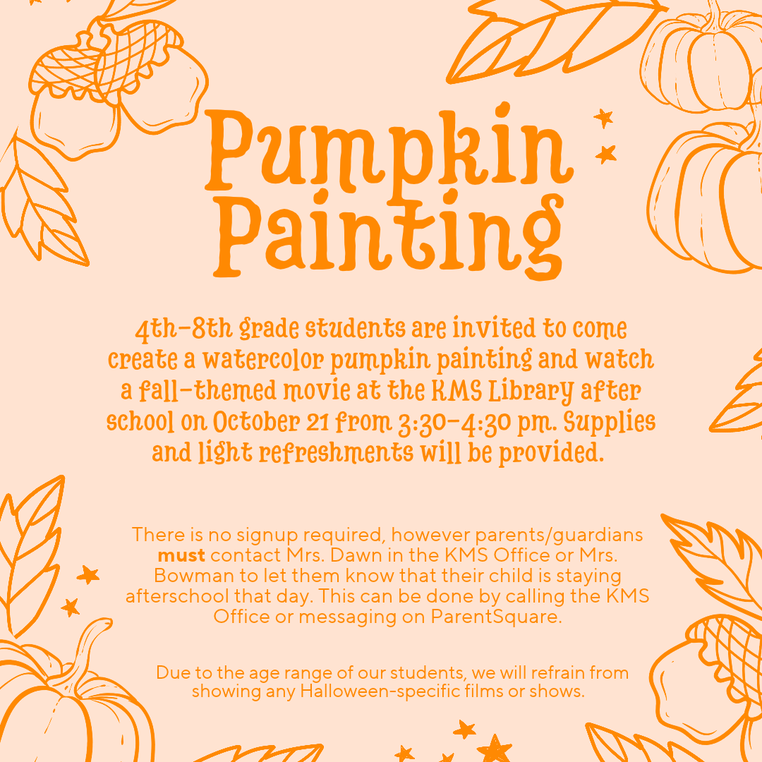Pumpkin Painting @KMS Library