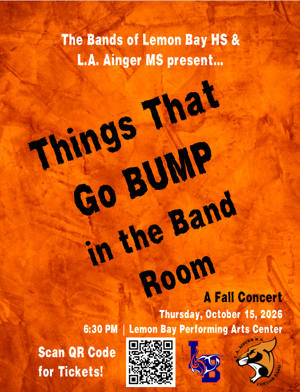 🥁Things that Go BUMP in the Band Room-Fall Concert🥁