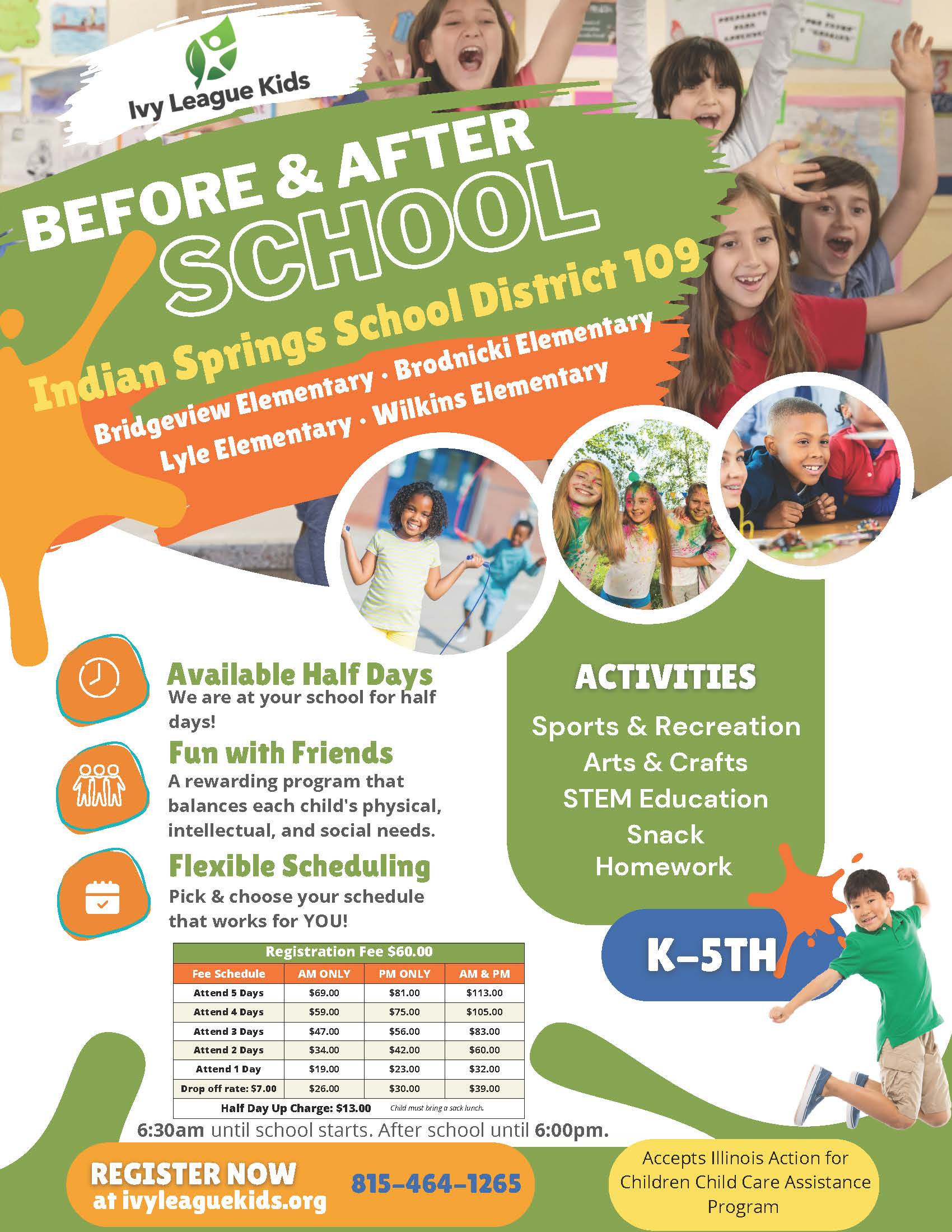 ISD #109 Ivy League Before and ​After School Care