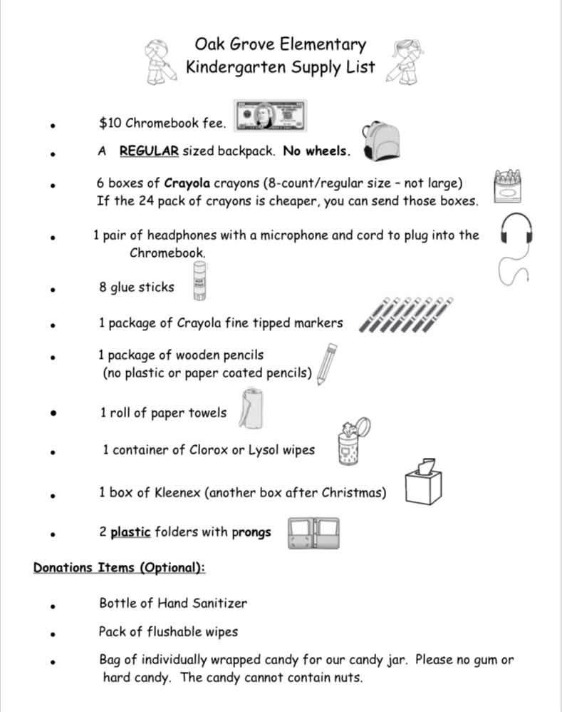 Supply Lists
