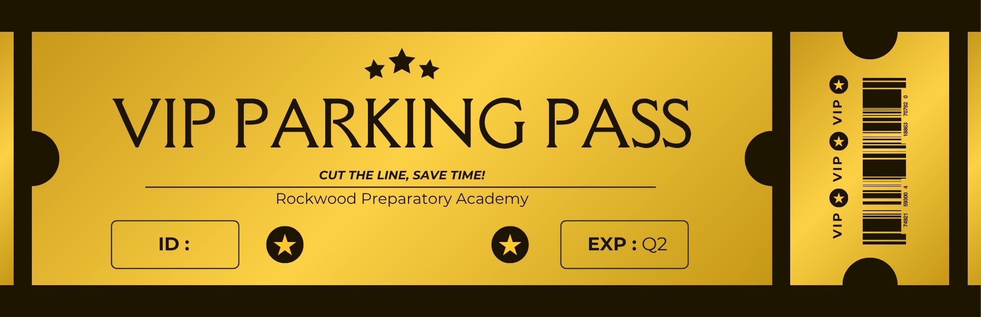 VIP Parking Pass