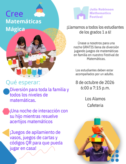 spanish math night flyer