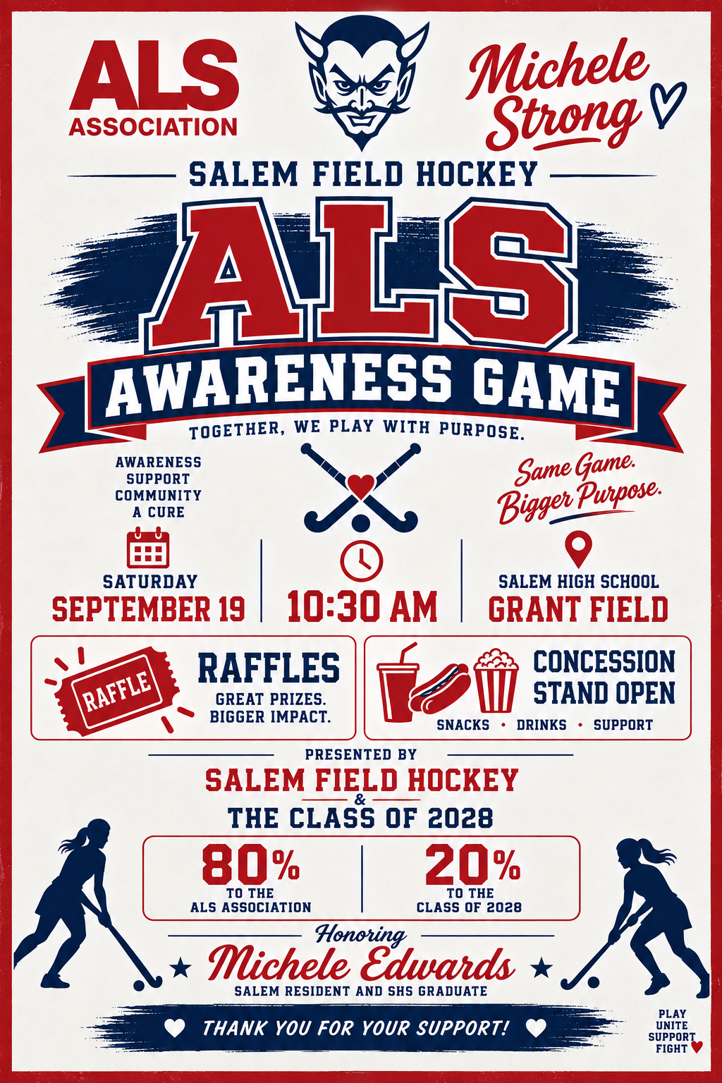 Salem High School ALS Field Hockey Awareness Game: September 19th