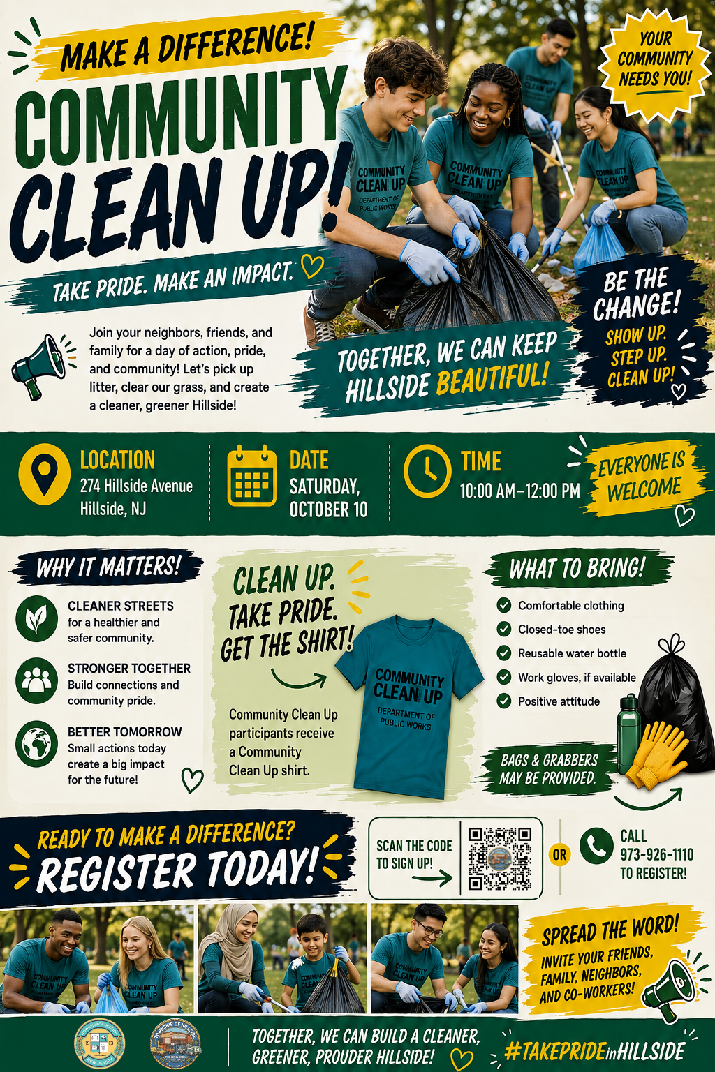 Hillside Township Community Clean Up 2026