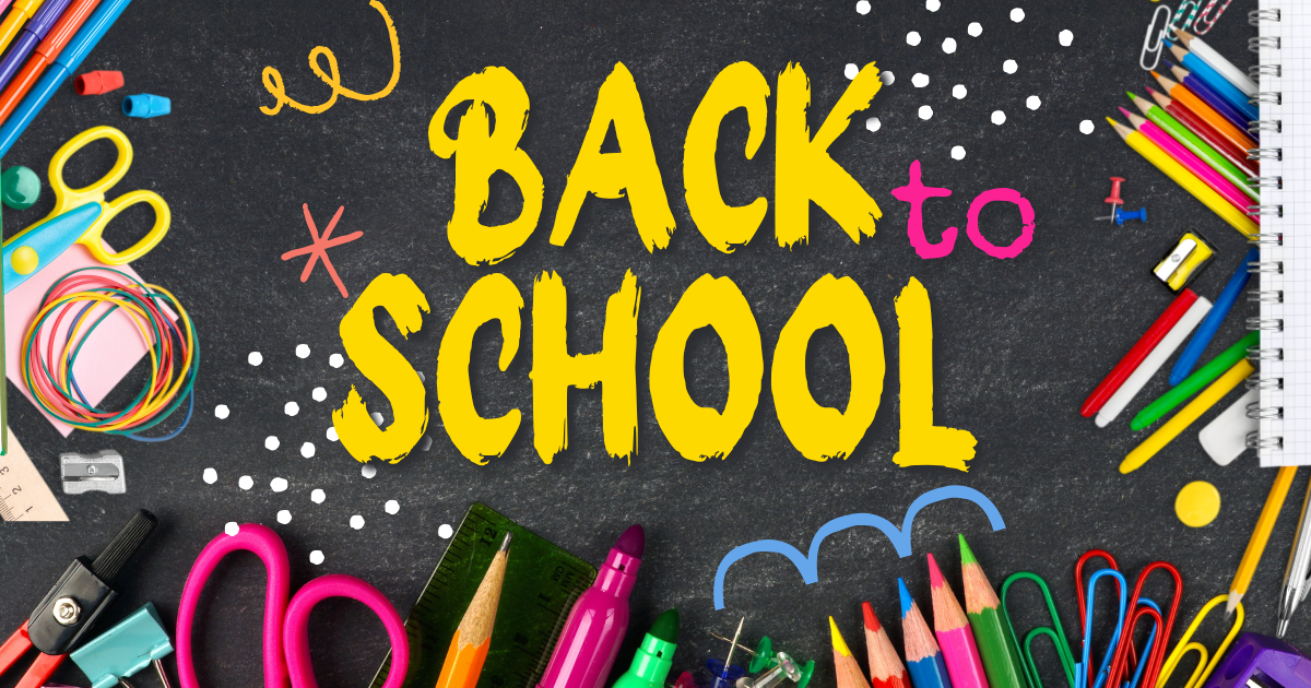 Just One Month Until the First Day of School!