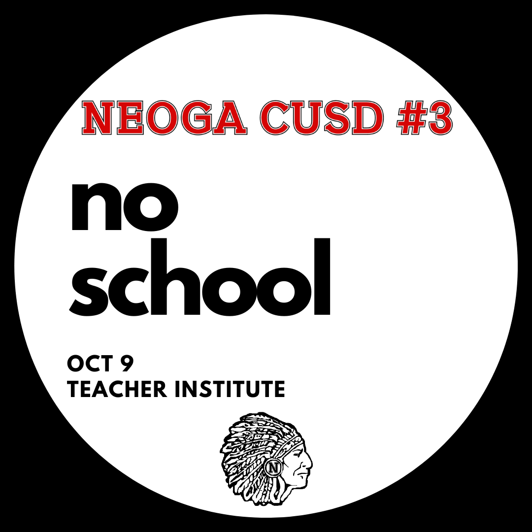 No School Reminder – October 9 & 12