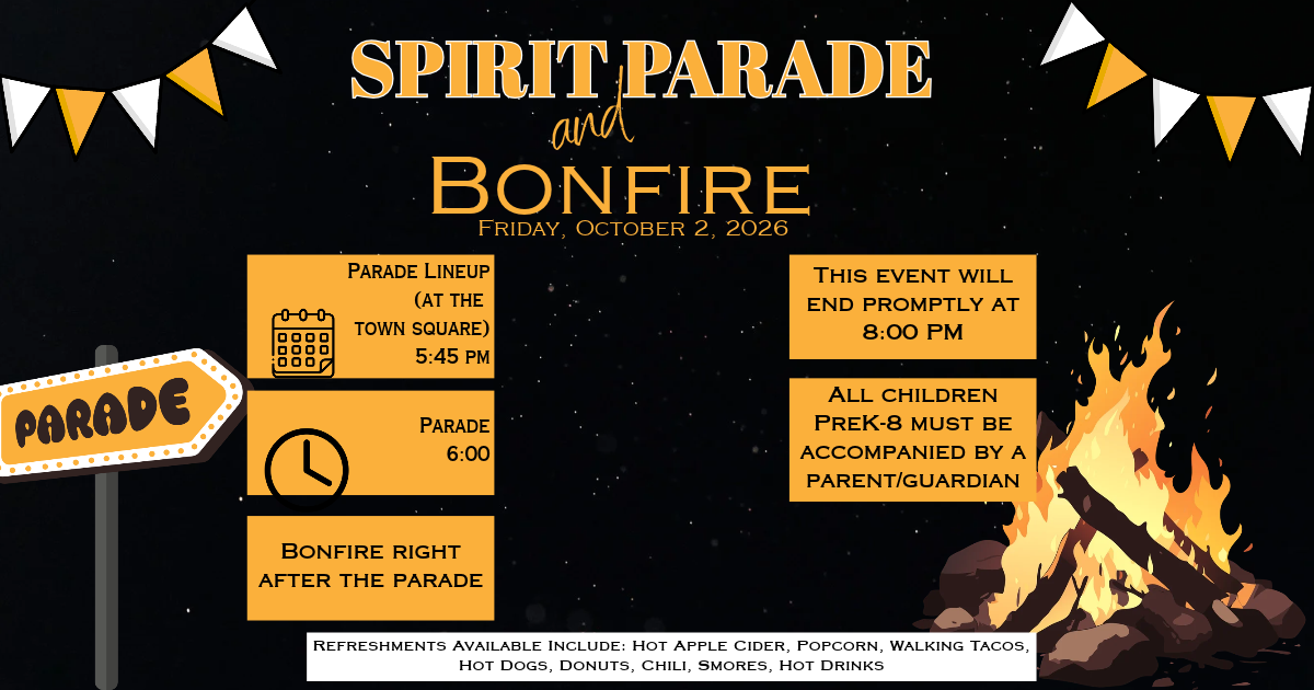Spirit Parade and Bonfire