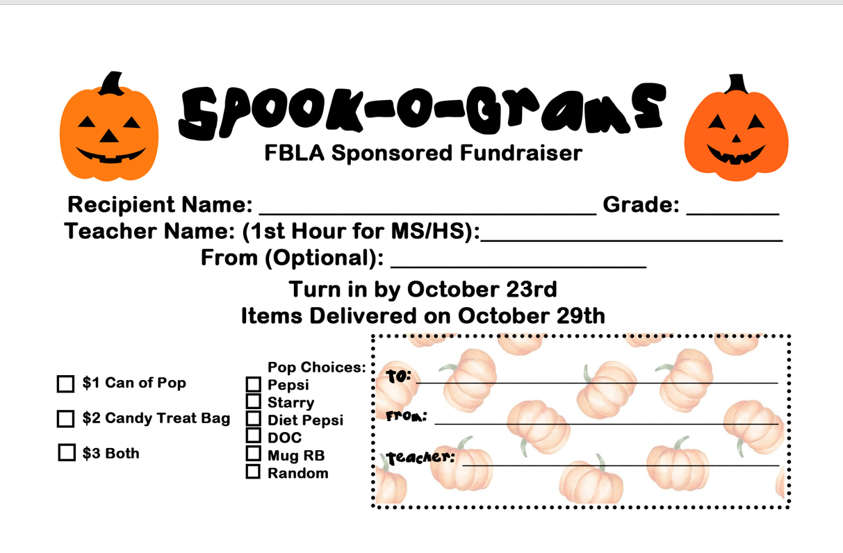 FBLA - Spook-o-grams 