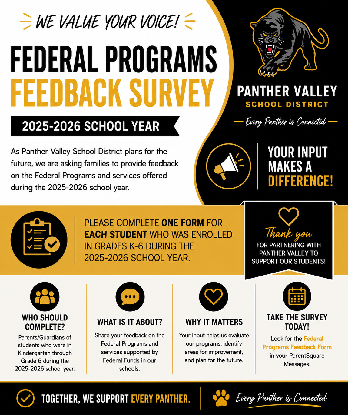 Federal Programs Survey - Your Feedback is Needed