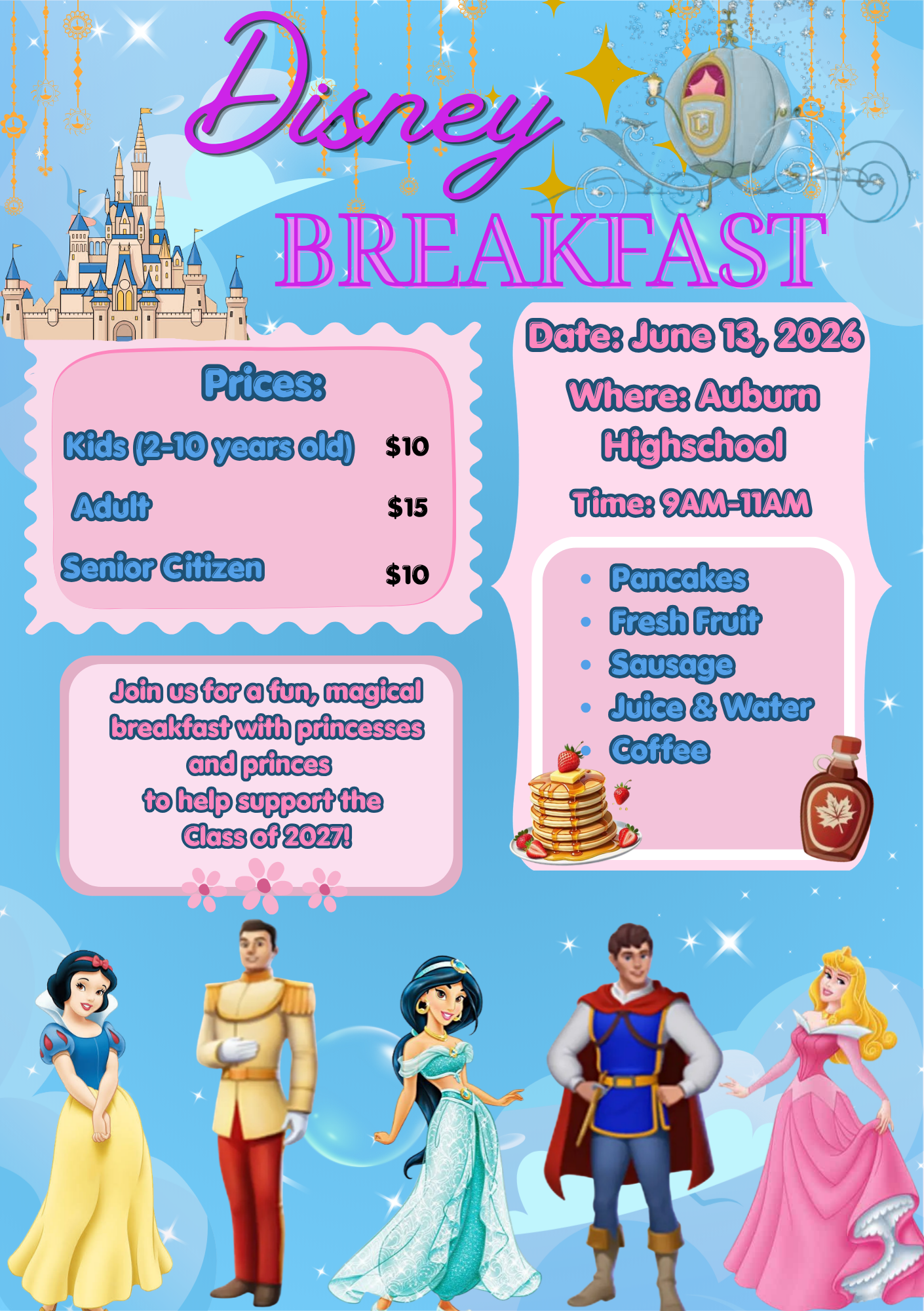 AHS CLASS OF 2027 DISNEY BREAKFAST