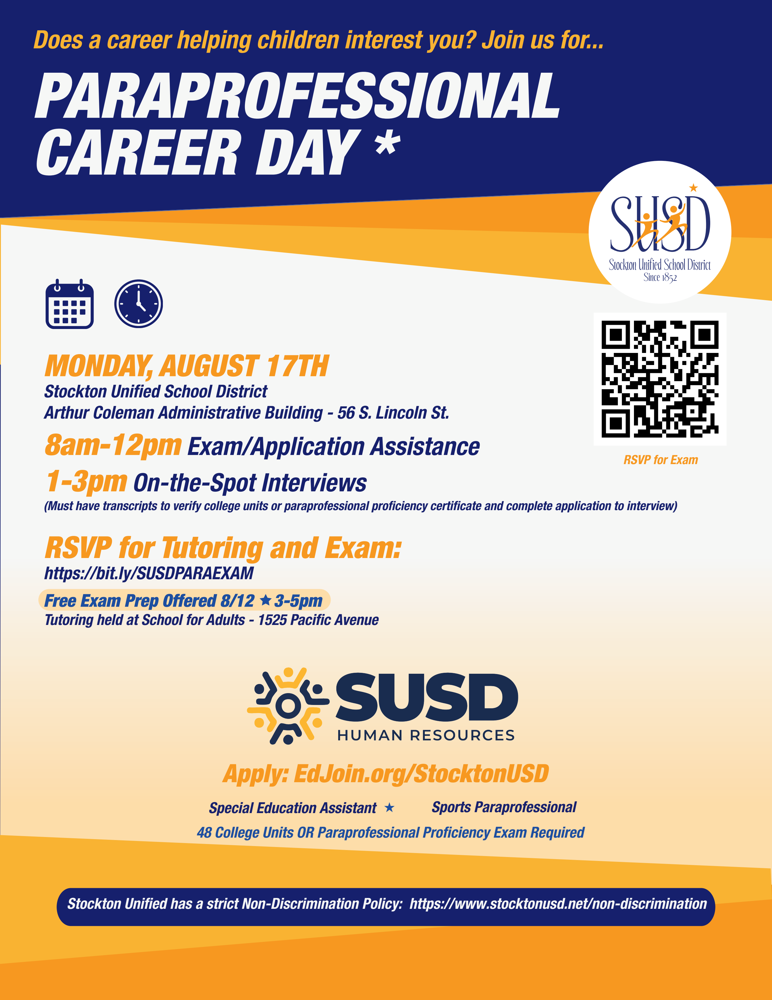 Paraprofessional Career Day – August 17