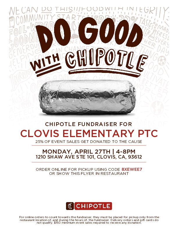 PTC Chipotle Fundraiser 