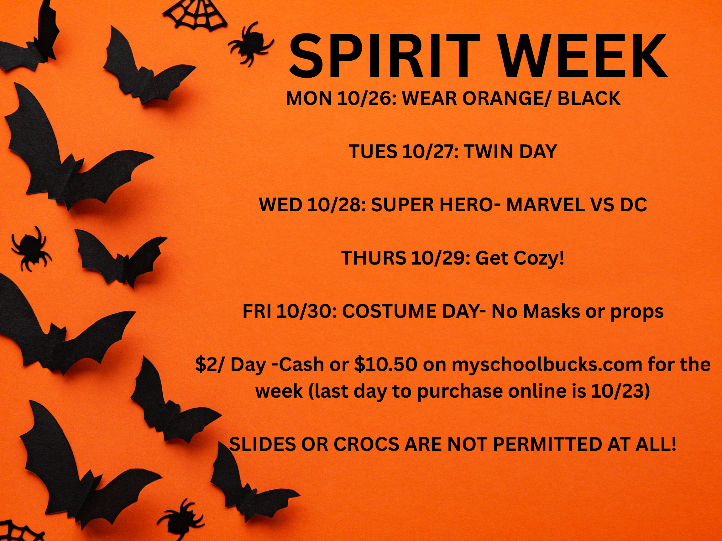 Dress Down Week Next Week