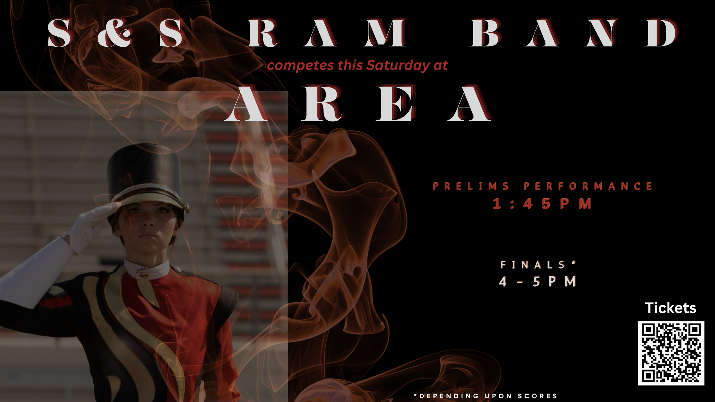 Come support the Mighty Ram Band at Area!