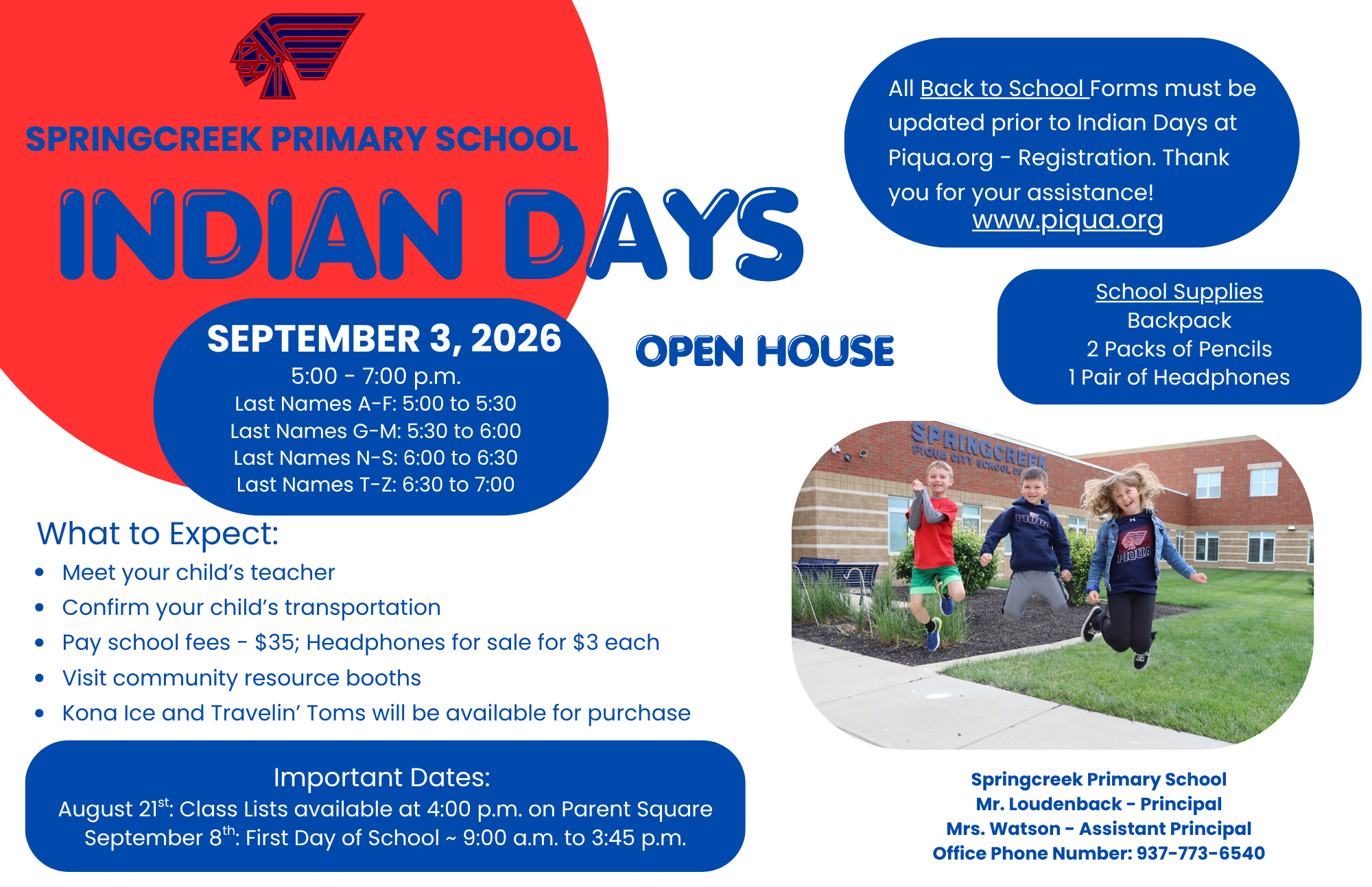 Indian Days for the 26-27 School Year