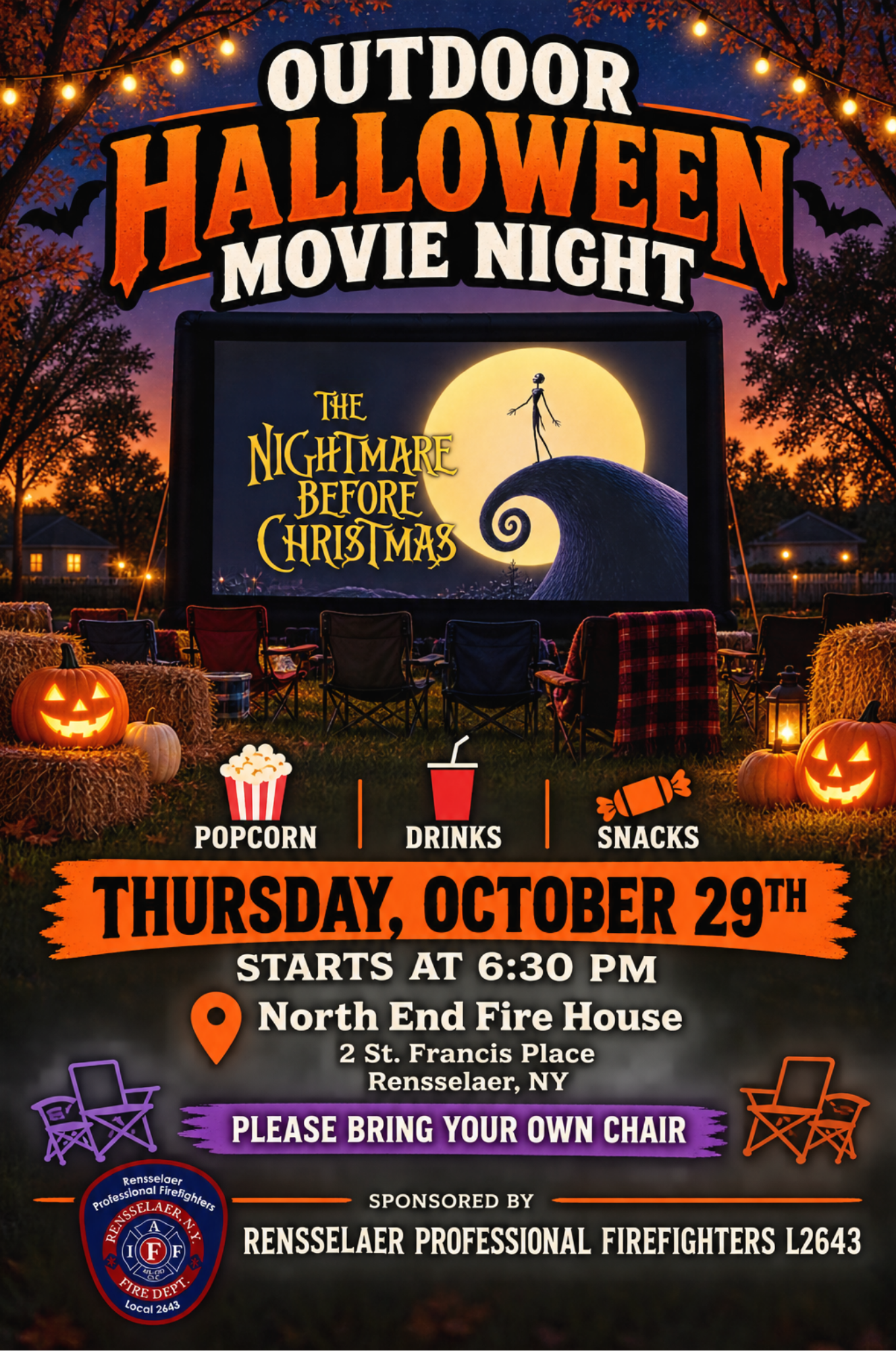Community Event: Outdoor Halloween Movie Night