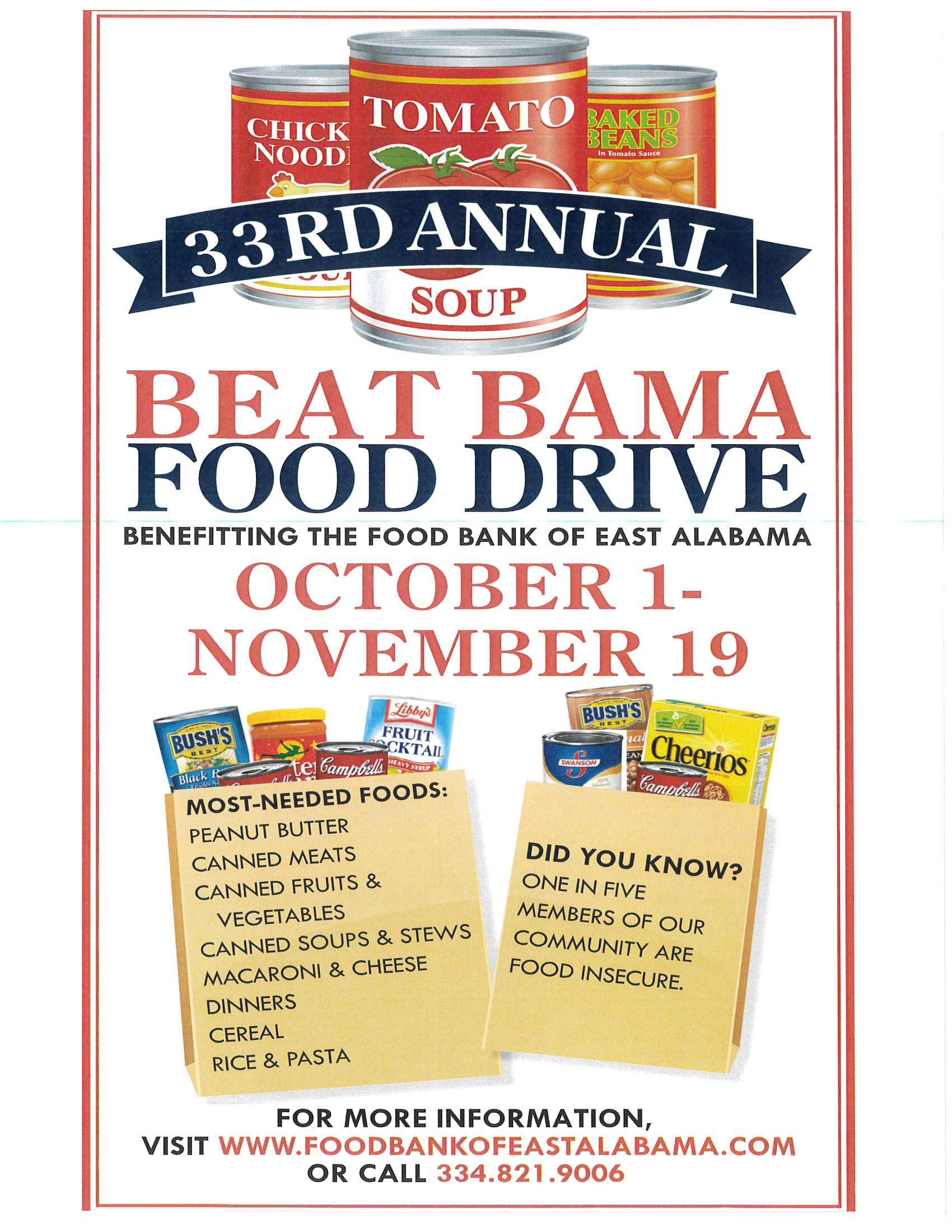 Beat Bama Food Drive