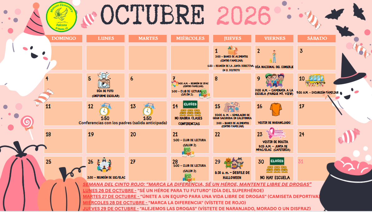 October Calendar