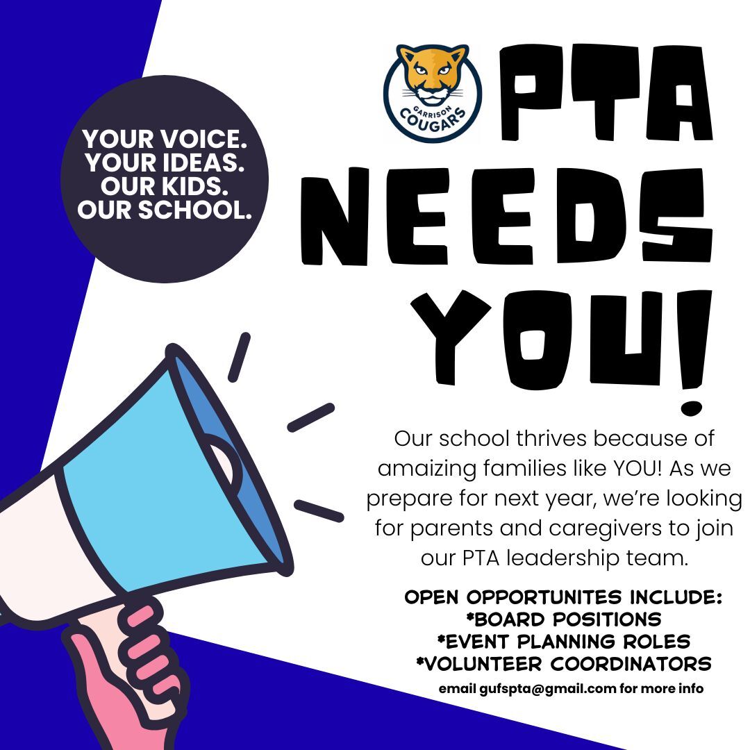Our PTA Needs You! 