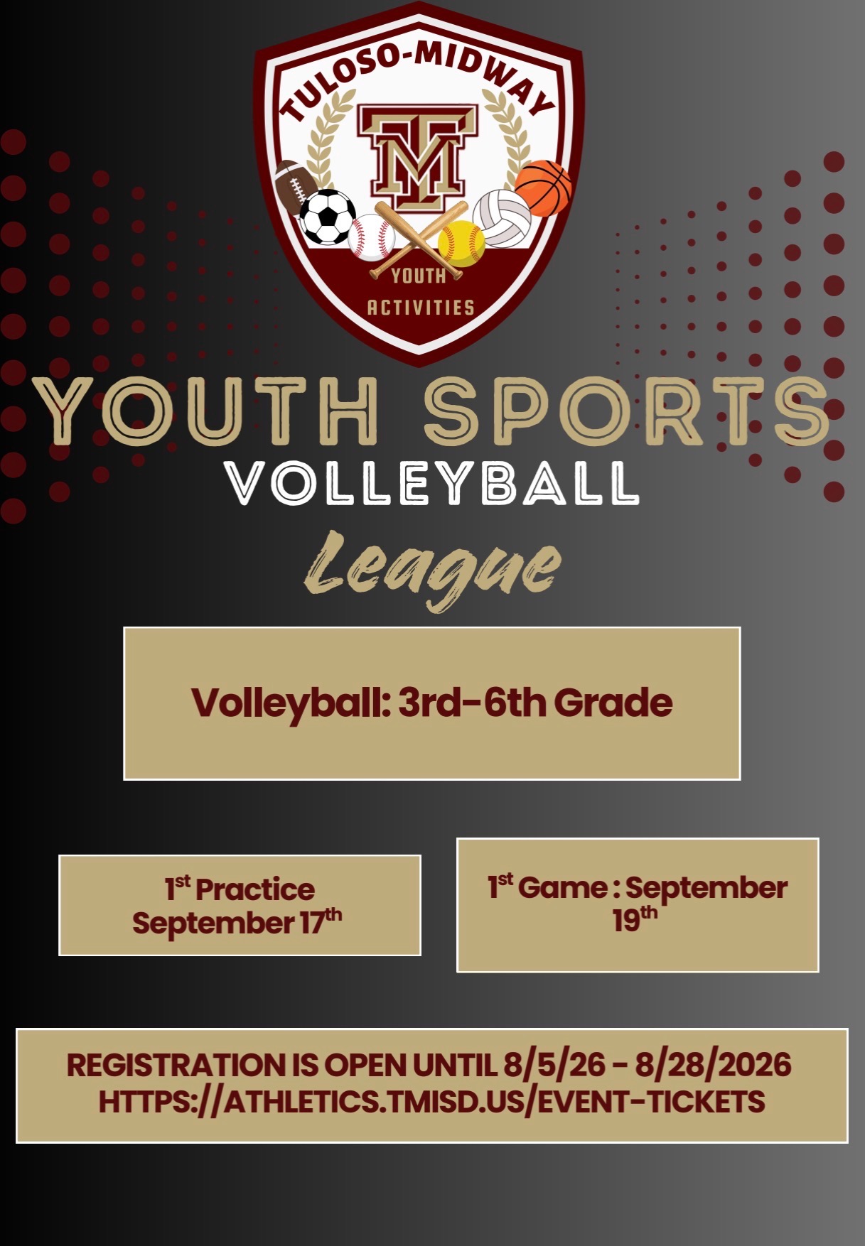 Youth Volleyball & Baseball/Softball Registration is Now Open!
