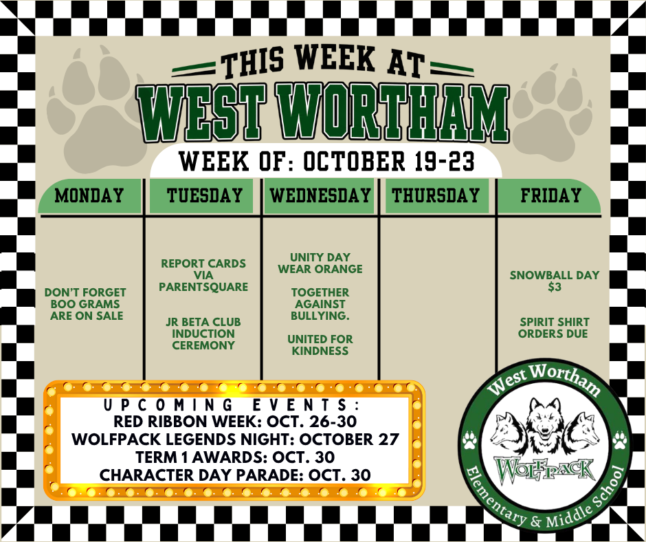 This Week at West Wortham
