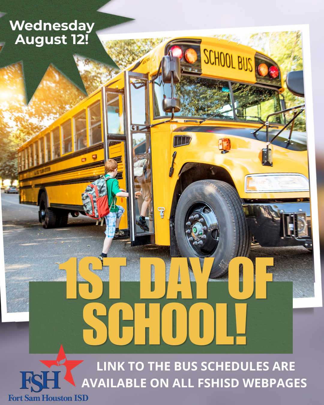 First Day of School
