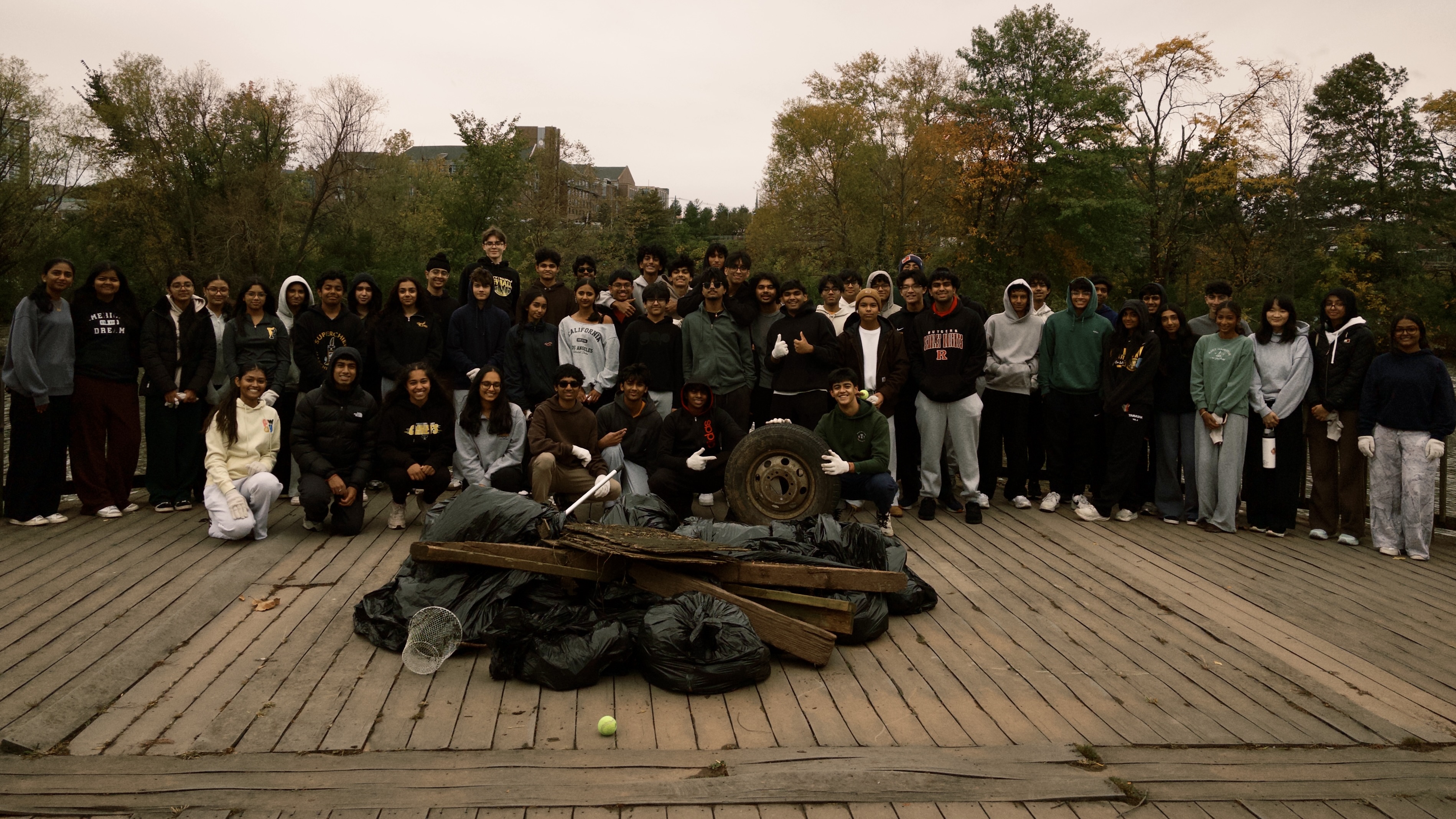 PHS FBLA cleanup  at Johnson Park fills 20+ bags of trash 