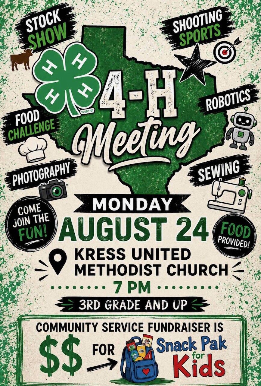 Kress 4H Meeting