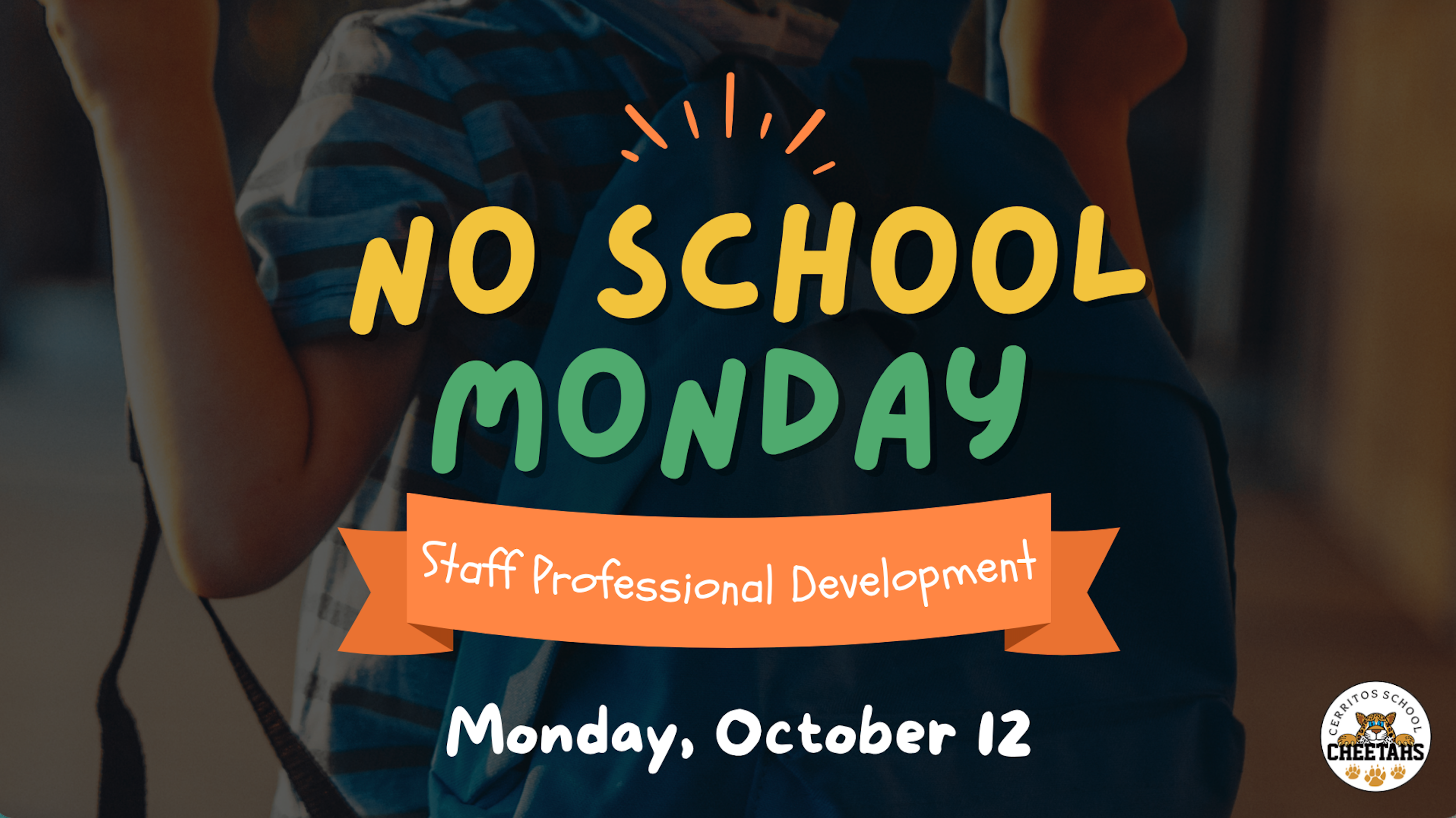 Professional Development Day - Oct. 12th